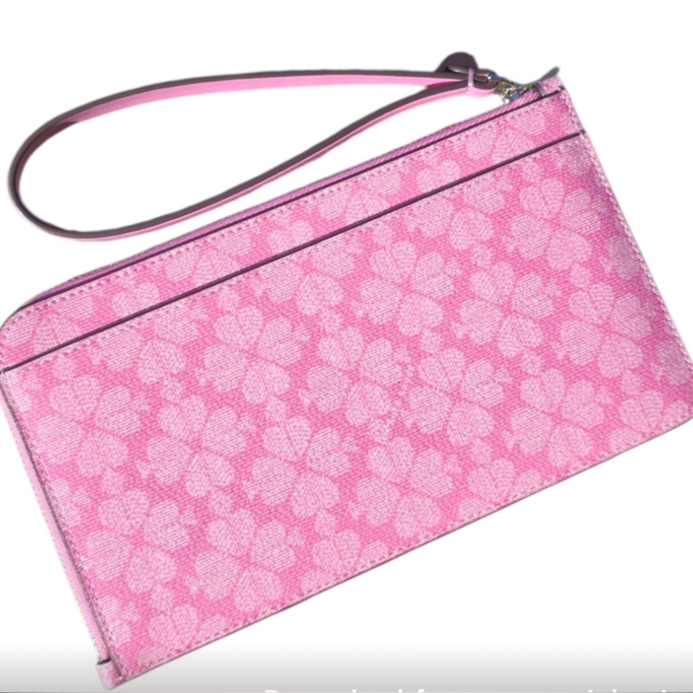 Kate Spade Pink Floral Wristlet new - Picture 4 of 5